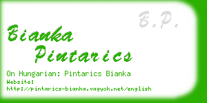 bianka pintarics business card